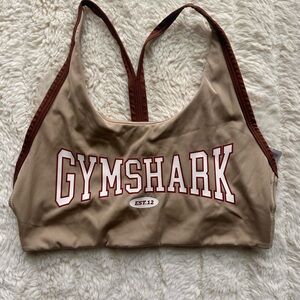 Gymshark Beige and Brown Sports Bra